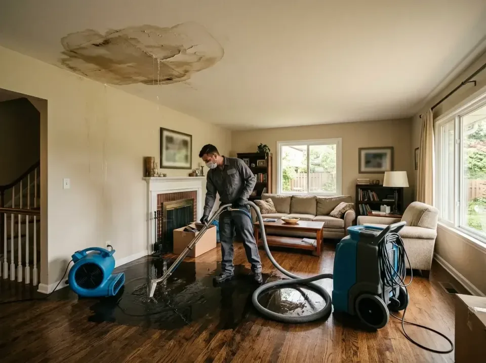 attic-pipe-burst-ceiling-drip-008 — frequently asked questions, Water Damage Restoration & Carpet Care in Bradley, IL